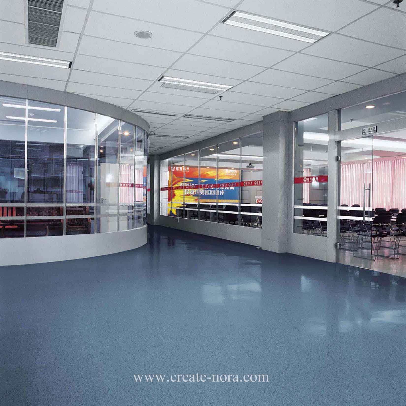 the photo of nora rubber flooring in China Merchants Bank Shenyang Branch 5